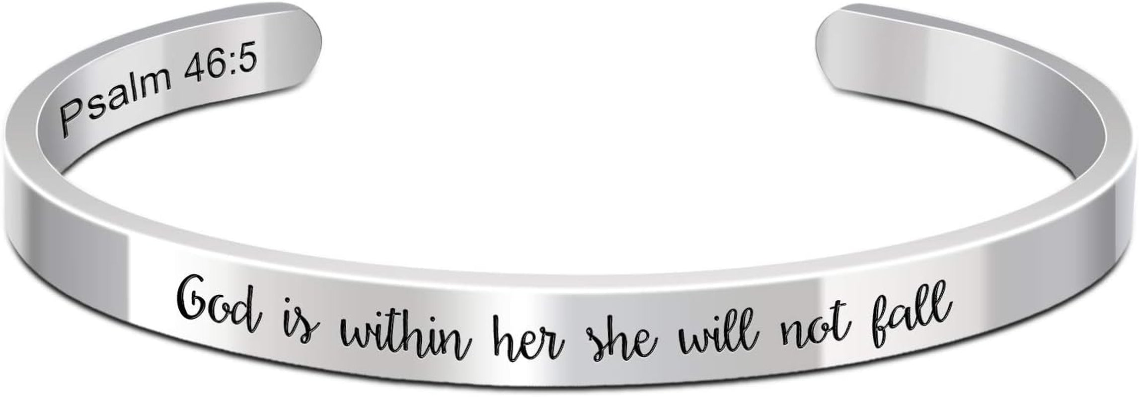 Christian Gifts for Women Inspirational Religious Bracelets for Women Her Girls Cuff Bangle Mens Bracelets Bible Verse Faith Baptism Gifts for Teenage Girls Mantra Quotes Engraved Jewelry