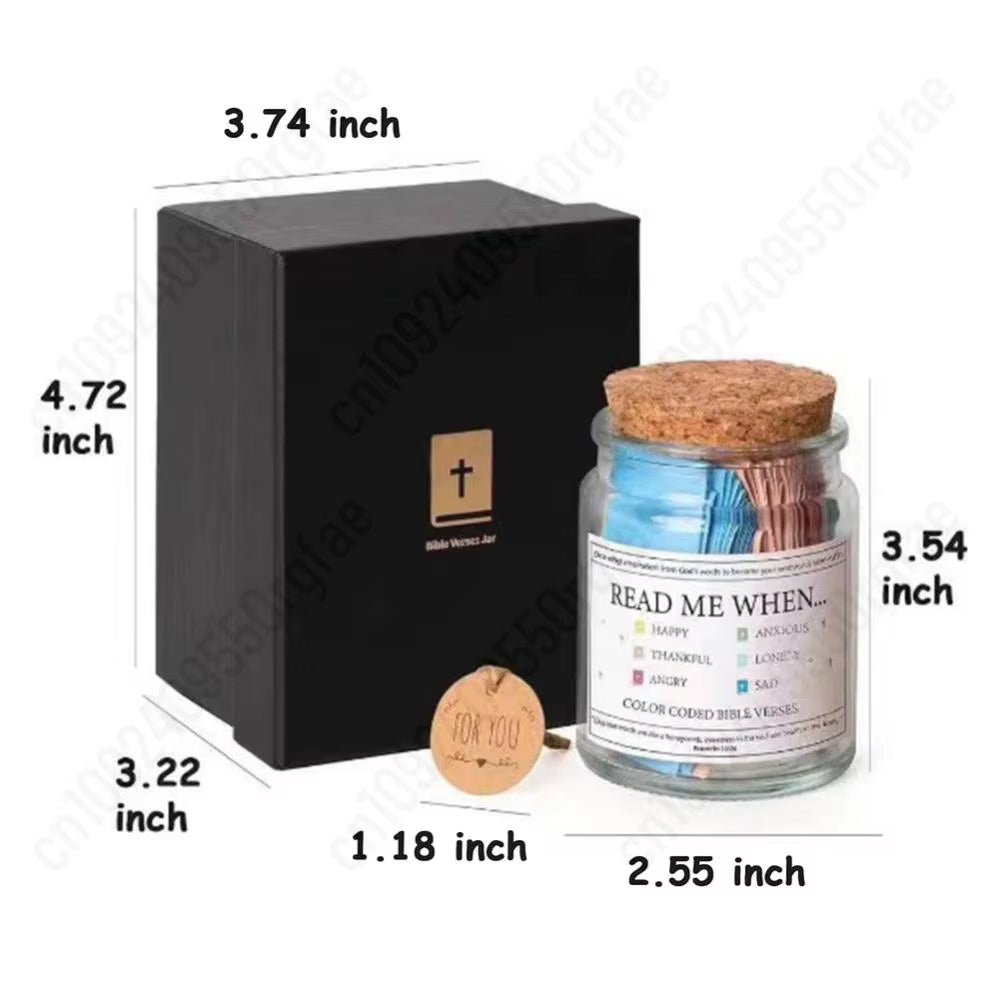 Bible Verses in a Jar Bible Verse Jar Spanish English Christian Scripture Prayer Hope Jar for Spiritual Growth Christian Gifts